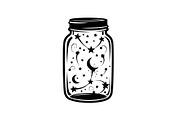 Cosmic Galaxy Jar Design Bundle, an Illustration by Creativeshirt (Thumbnail 22 of 31)