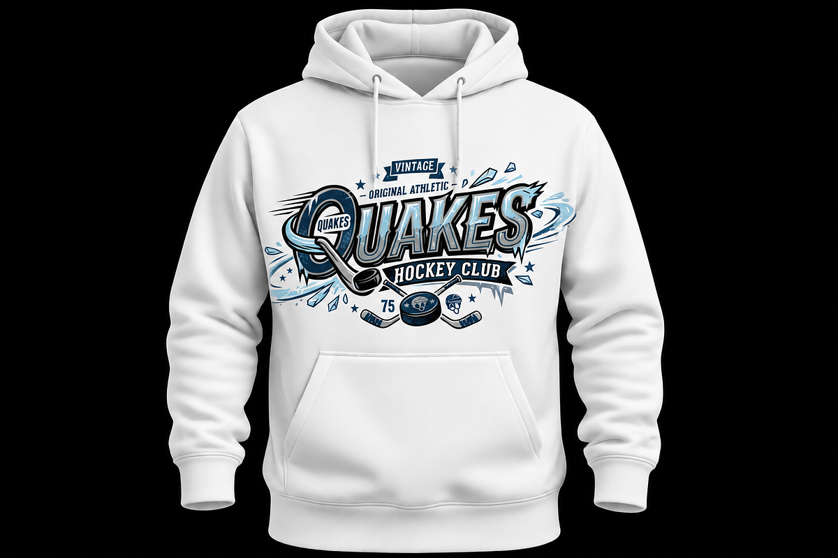 Vintage Quakes Hockey Club Athletic, an Object Graphic by Artivon (Photo 1 of 3)