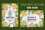Christmas Greeting Card, a Card Template by Vector beauty (Thumbnail 2 of 2)