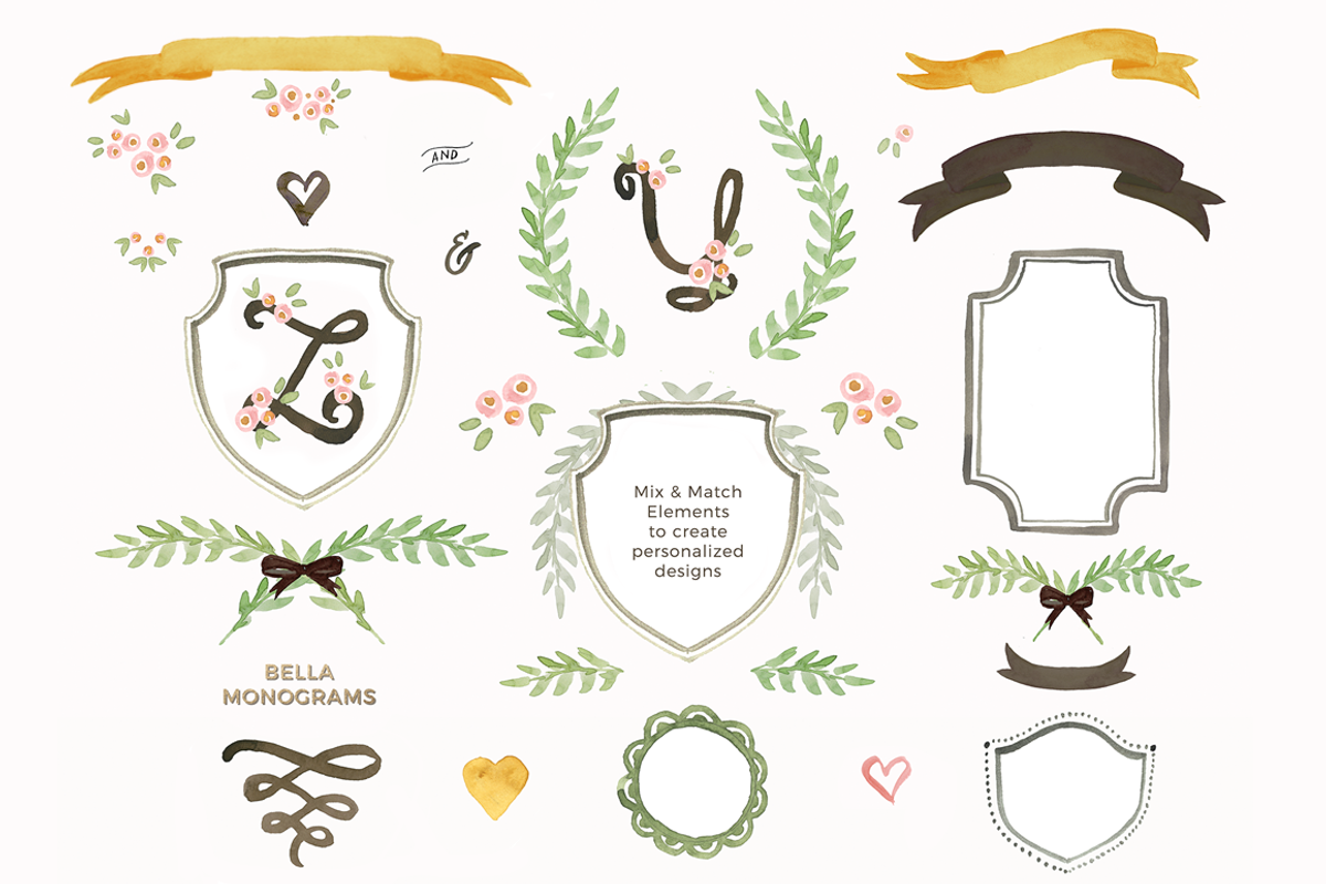 Bella Monograms & more, an Illustration by KLUGE+CO (Photo 4 of 11)