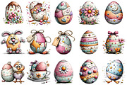 Whimsical Easter Egg Clipart, an Illustration by OK Design (Thumbnail 3 of 6)