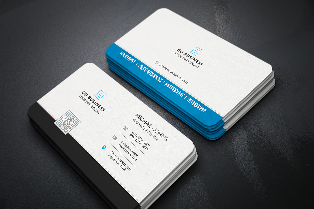 Business Cards 2 in 1, a Business Card Template by Genereux Art (Photo 2 of 8)