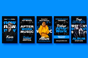 Night Club Instagram Stories, a Social Media Template by Hubzway