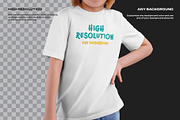 4 Mockups of a Children's T-shirt, a Shirt Mockup by Grow Design Craft Studio (Thumbnail 6 of 7)