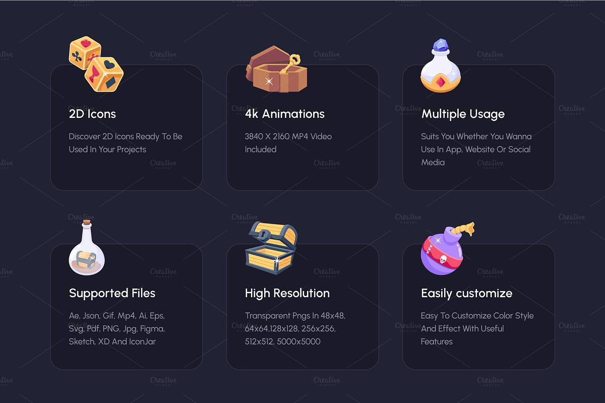 Treasure Icon Set