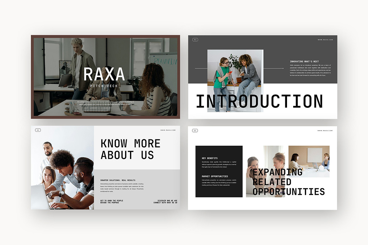 Raxa : Business Pitch Google Slides, a Presentation Template by Punkl Camp (Photo 2 of 16)