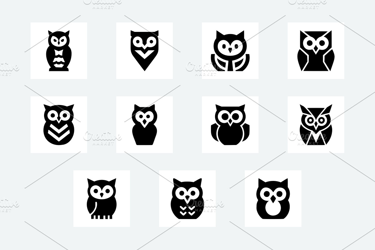 35 Owl Icon Pack, an Animal Illustration by Vectorium Studio (Photo 5 of 6)