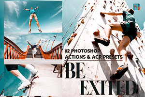 12 Be Exited Photoshop Actions