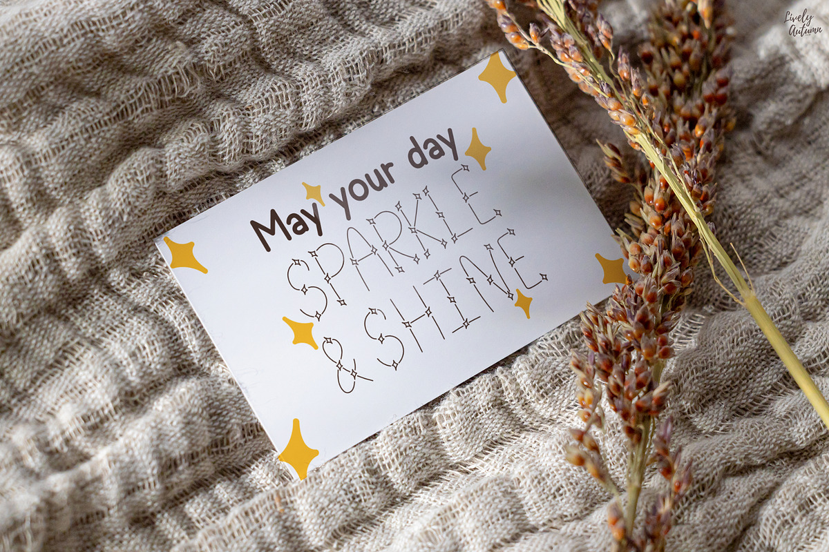 Sparkle Dream | Decorative Font, a Handwritten Font by LivelyAutumn11.11 (Photo 5 of 5)