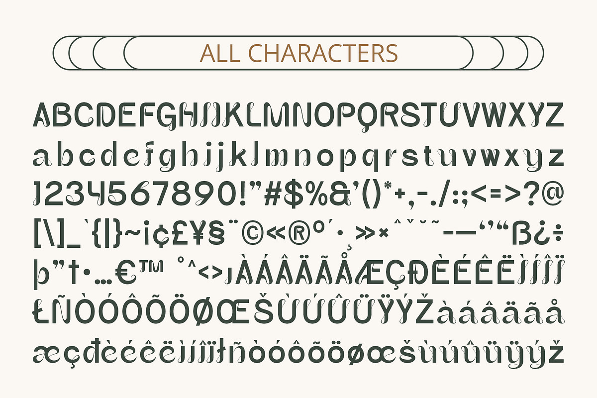 CS Amora – Art Nouveau Font, a Sans Serif Font by Craft Supply Co. (Photo 8 of 8)