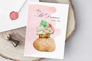 Watercolor Christmas Gnome Clipart, a Seasonal Illustration by Daryartsy (Thumbnail 8 of 12)