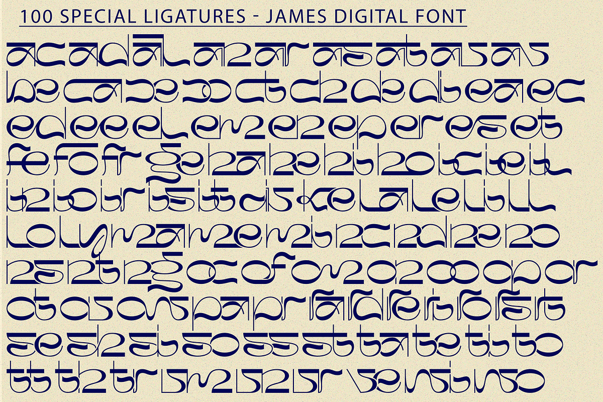 James Digital Font, a Sans Serif Font by 177Studio (Photo 7 of 8)