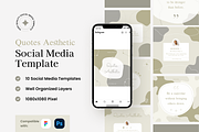 Aesthetic Quotes - Gotemp Social Med, a Social Media Template by GoTemp (Thumbnail 1 of 3)