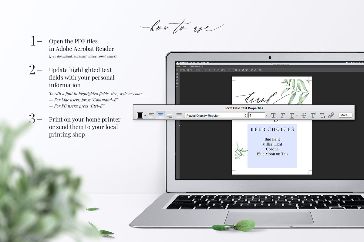 Drunk in Love Sign Template, Aurora, an Invitation Template by Alice Bluefox (Photo 5 of 7)