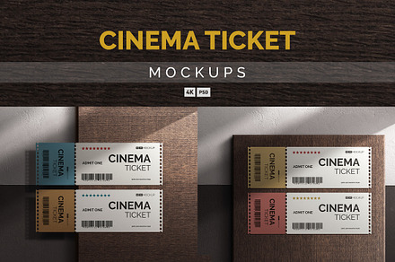 Ticket Mockup Design, a Print Template by Modaldesain