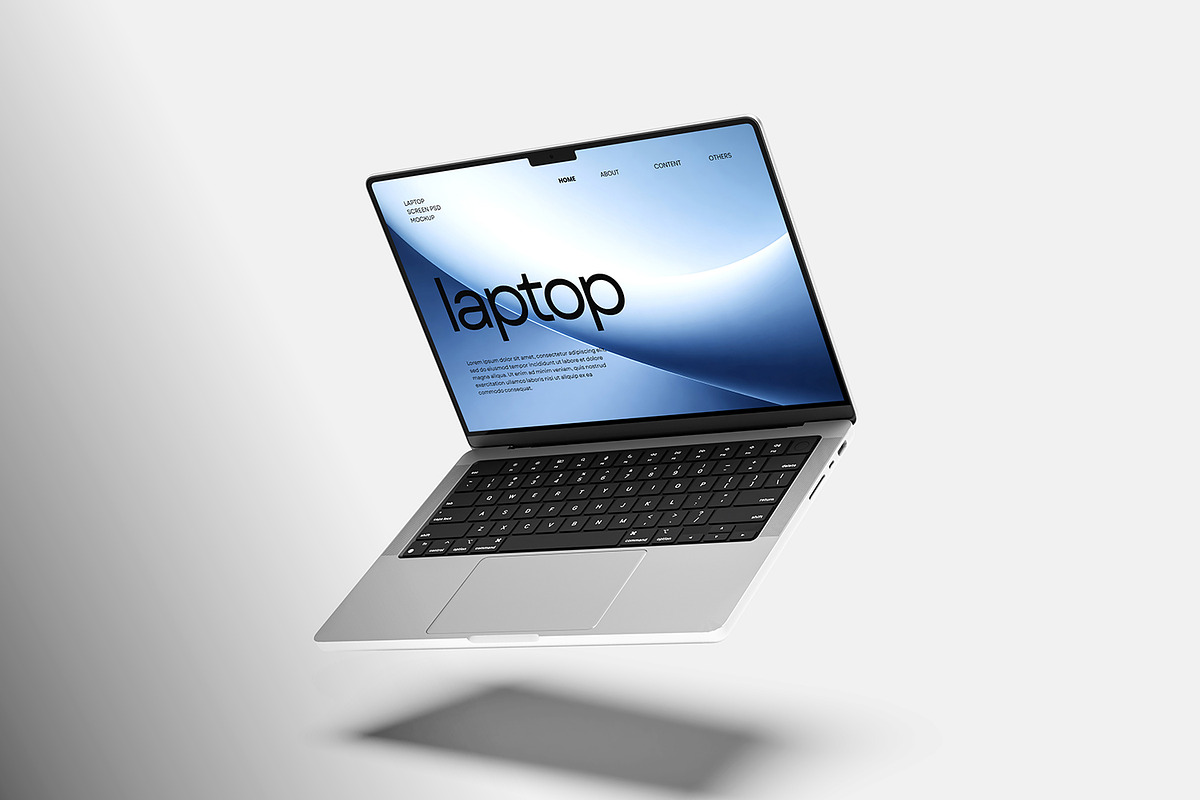 High Quality Laptop Mockup, a Mac Mockup by seramoe (Photo 3 of 5)