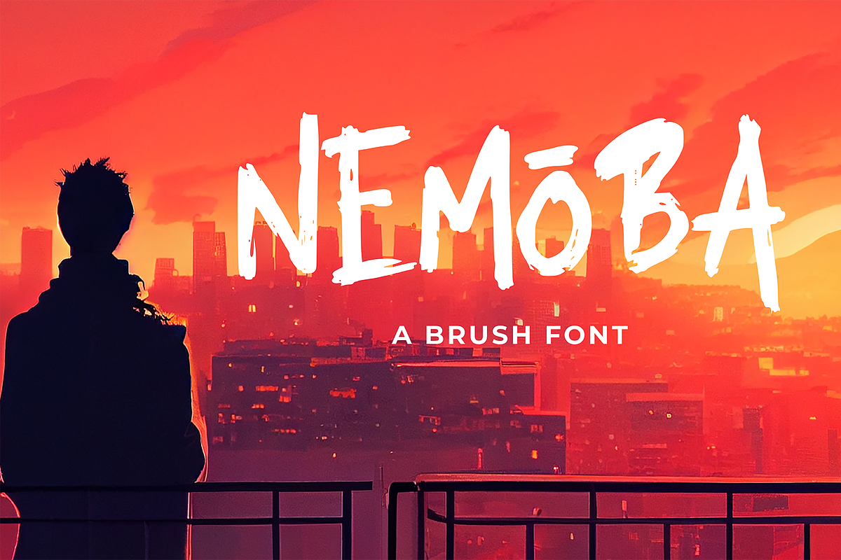 Nemoba Brush Font, a Handwritten Font by Authentic Studio (Photo 1 of 6)
