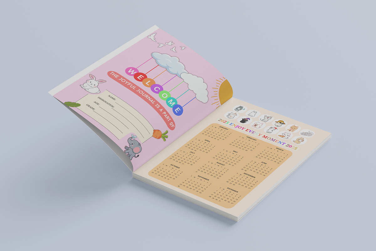 2025 Gratitude Journal for Kids, a Design Template by Book2bees (Photo 2 of 4)