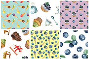Blueberry delicious collection, a Pattern Graphic by lenavetka87 (Thumbnail 2 of 3)