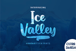 Ice Valley, a Script Font by Good Java Studio