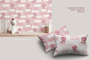 Baby Elephant Cloud Pattern Set, a Pattern Graphic by Gribanessa (Thumbnail 3 of 5)