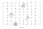 64 Food Icons, an Icon by WORAKAMON Design Studio (Thumbnail 4 of 8)