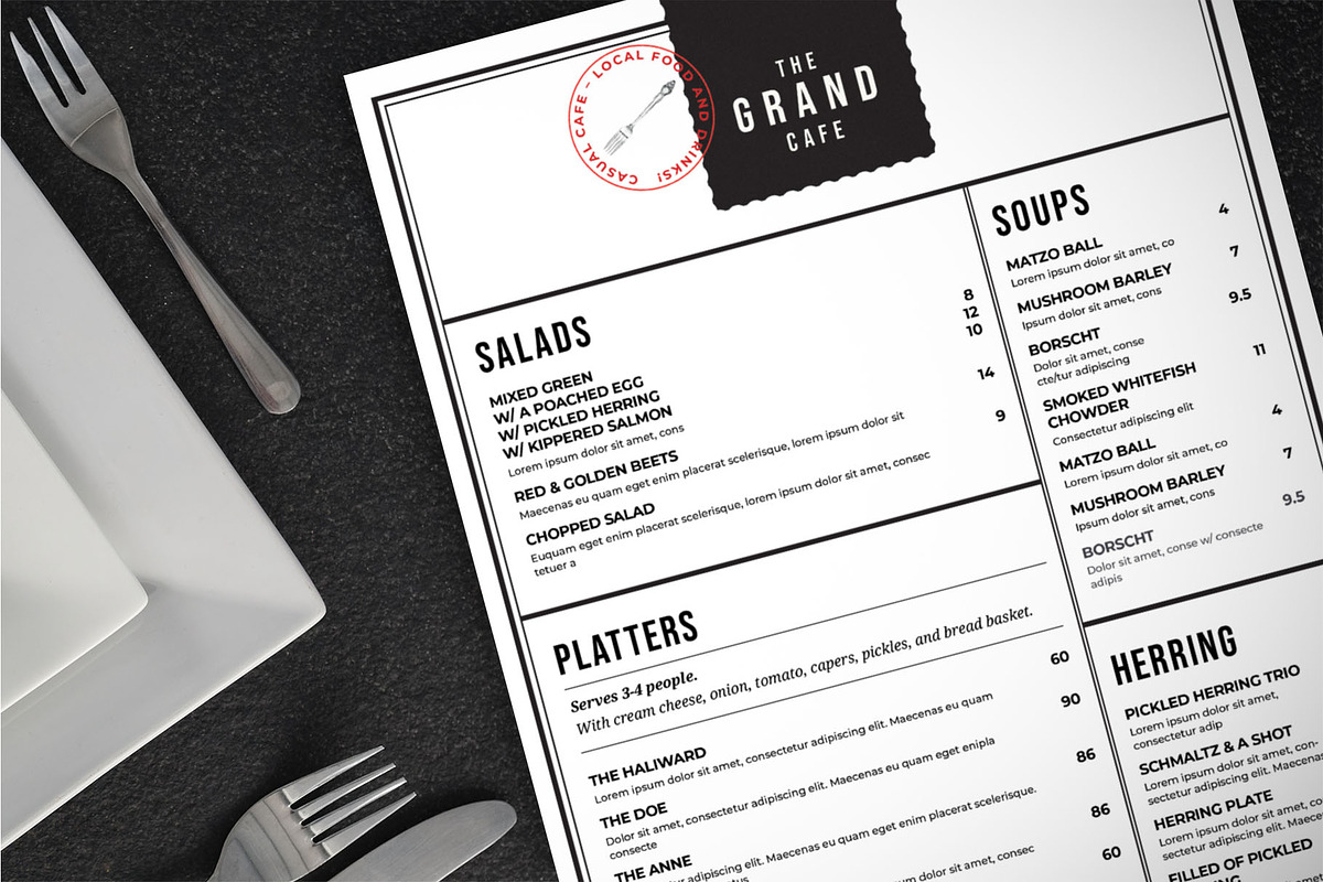 Menu Template, a Flyer Template by BrandPacks (Photo 5 of 6)
