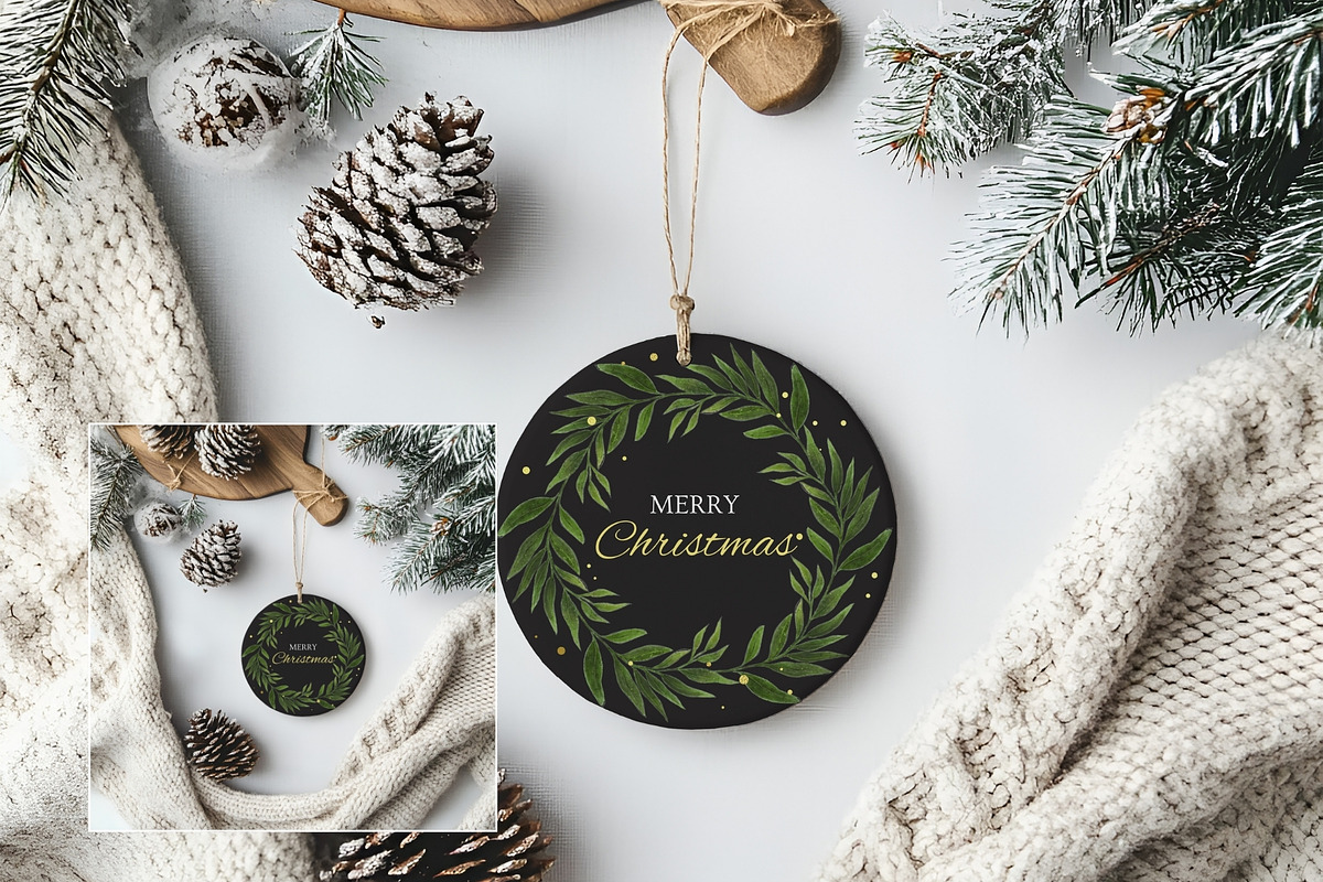 Christmas Ornament Mockup SC014 - 01, a Books & Magazine Mockup by Callistemon Creative (Photo 3 of 10)
