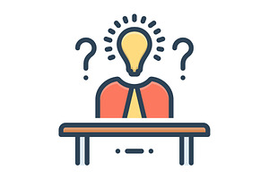 Logical creativity color icon, a Duotone Icon by Creative priyanka