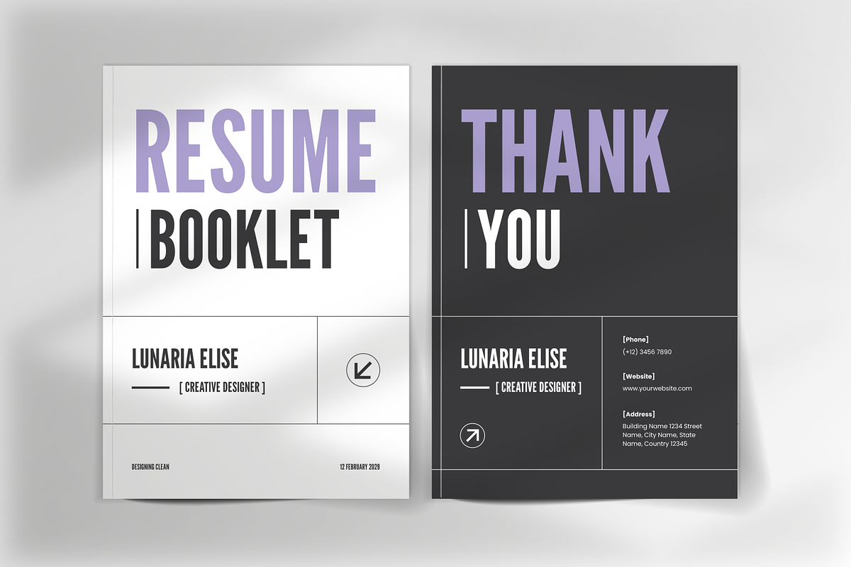 Resume Booklet, a Print Template by Annora Studio (Photo 3 of 6)