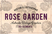 70 Vintage Rose Illustrations, an Illustration by Brigantine Designs (Thumbnail 1 of 7)