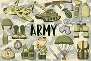 Army Pack, an Illustration by clipick (Thumbnail 1 of 5)