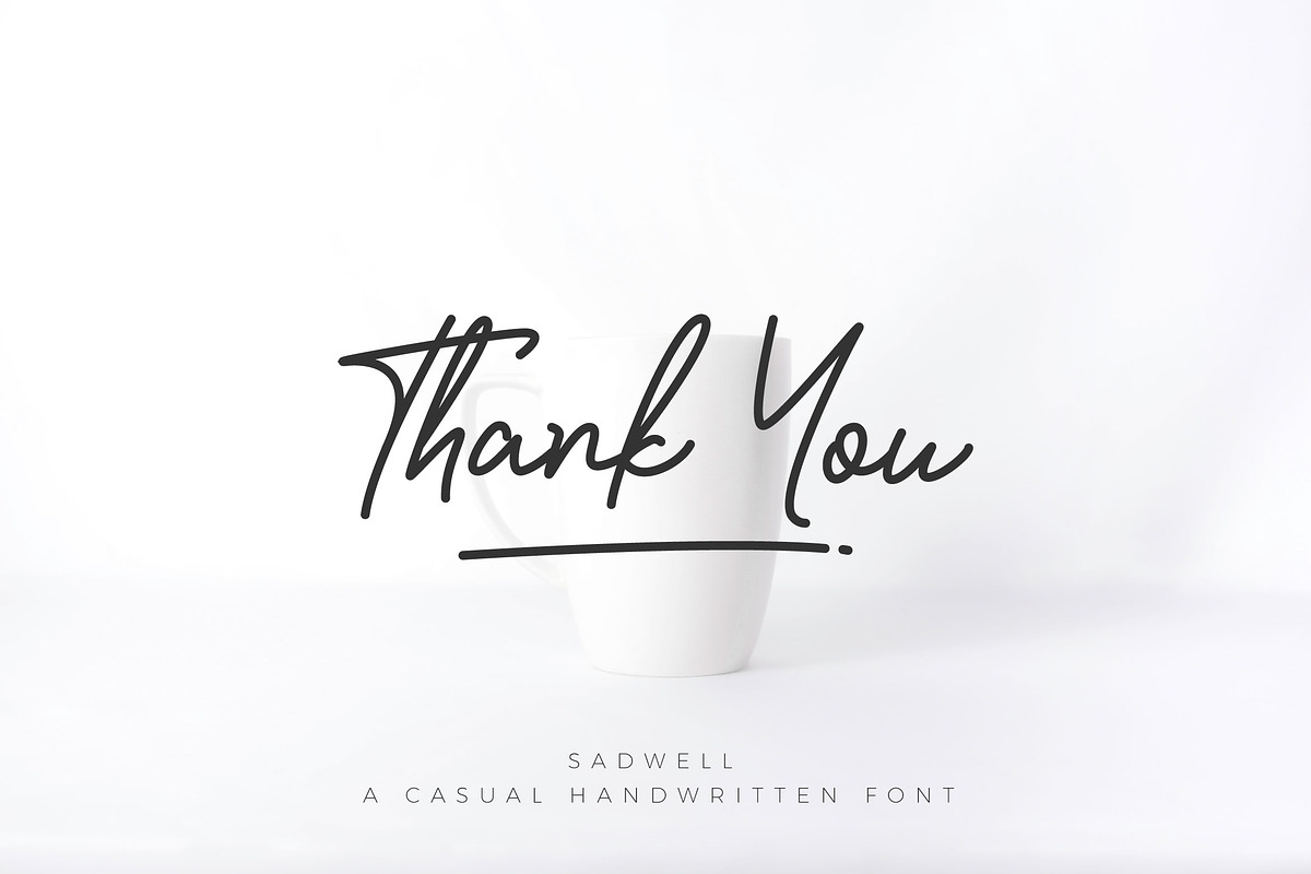 Sadwell A Casual Handwritten, a Script Font by sancreastd. (Photo 12 of 12)