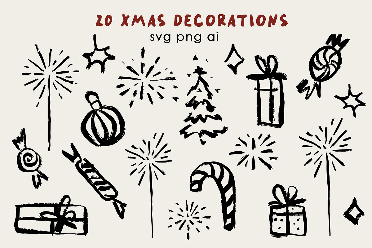 Whimsical Christmas Cocktails, a Food Illustration by Teresa Art Store (Photo 9 of 9)
