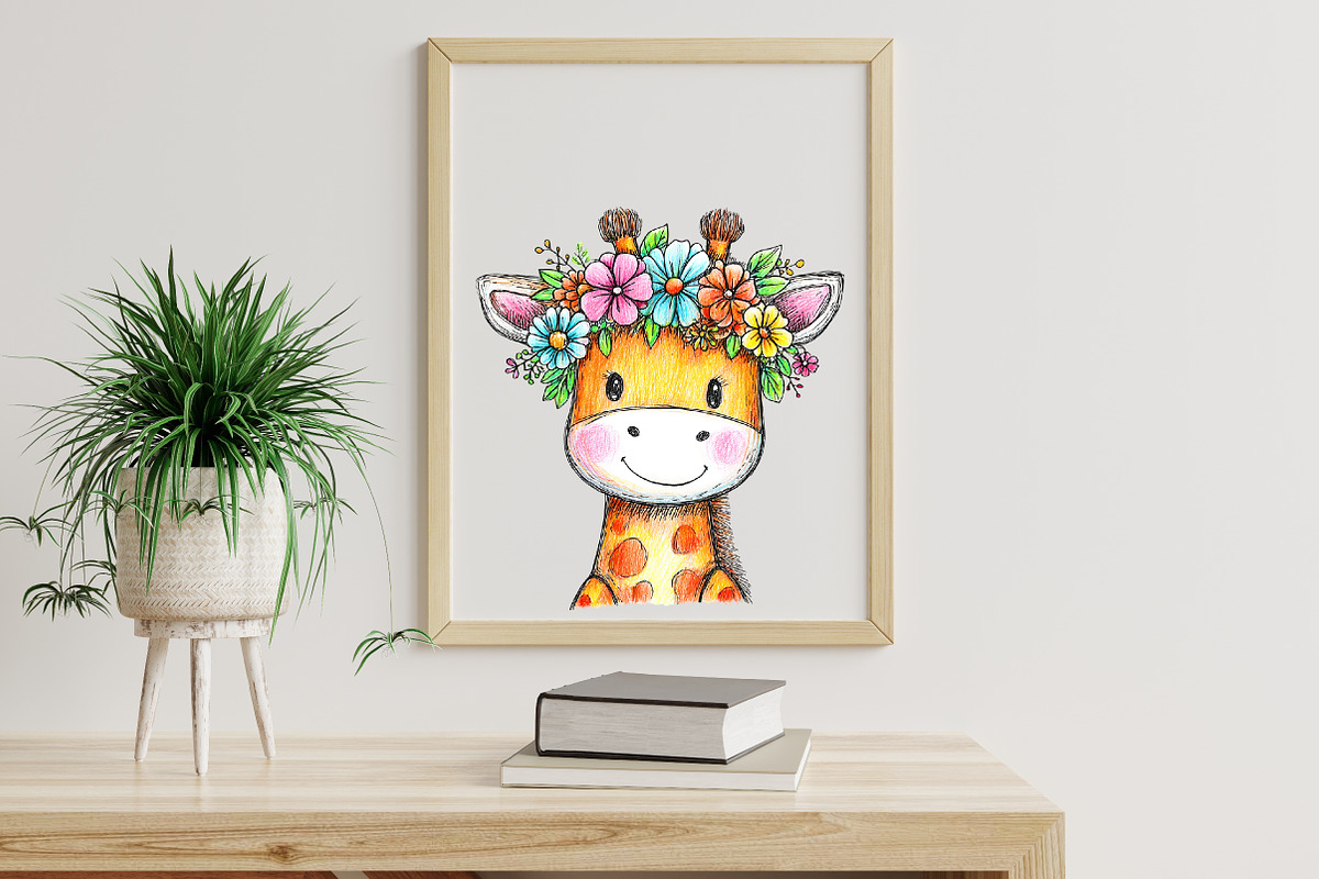 Safari Animals clipart bundle, an Illustration by Libby Wishes (Photo 4 of 7)