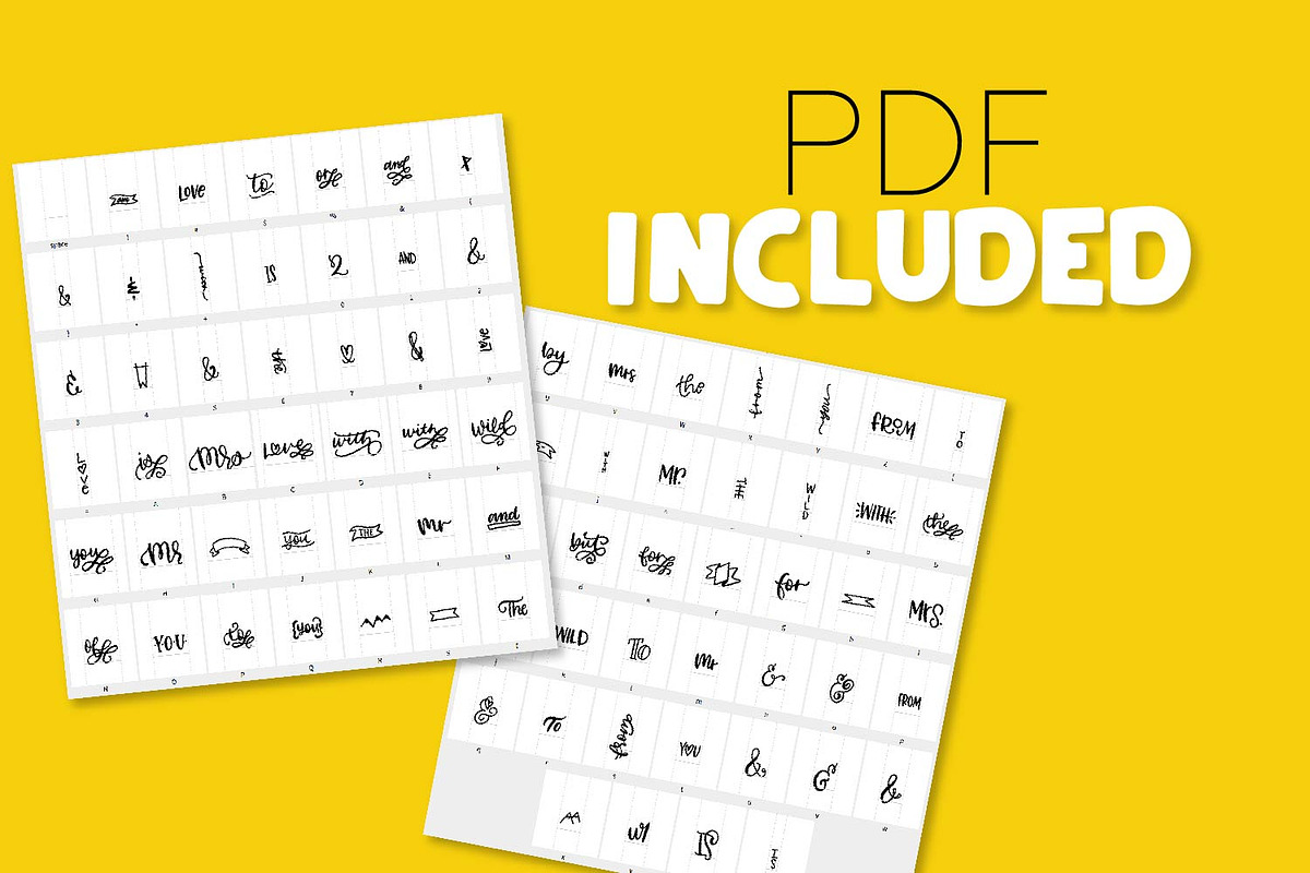 Catchwords - Dingbat Font preview 2
