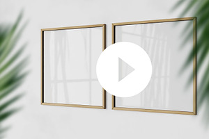 Video Mockup Square Frames