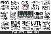 Baby Quotes SVG bundle, New Born, an Illustration by Designvipe (Thumbnail 1 of 4)
