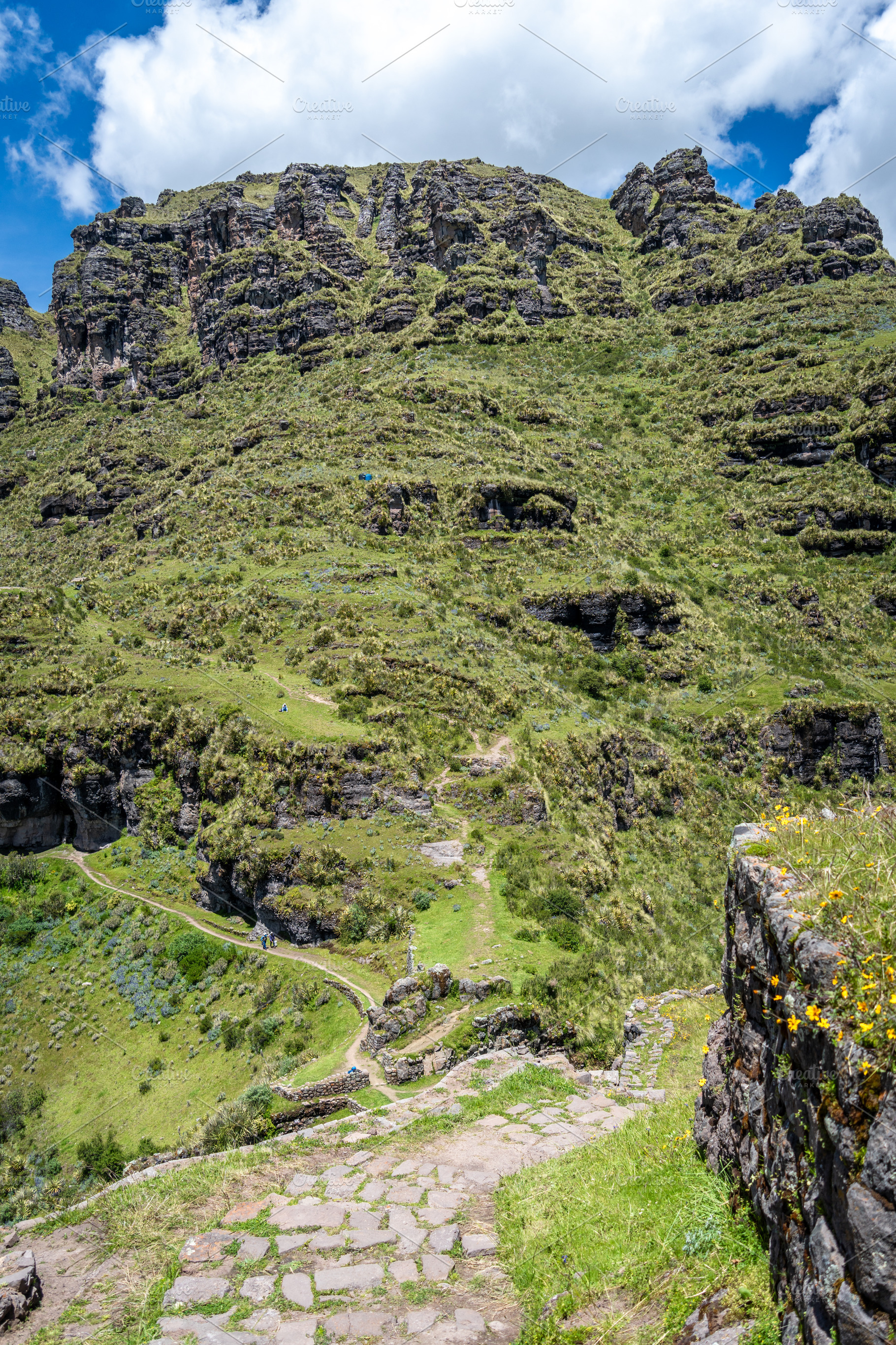 Inner View of Waqrapukara Archaeological Site in the Andean High, a Photo by GoodGoods