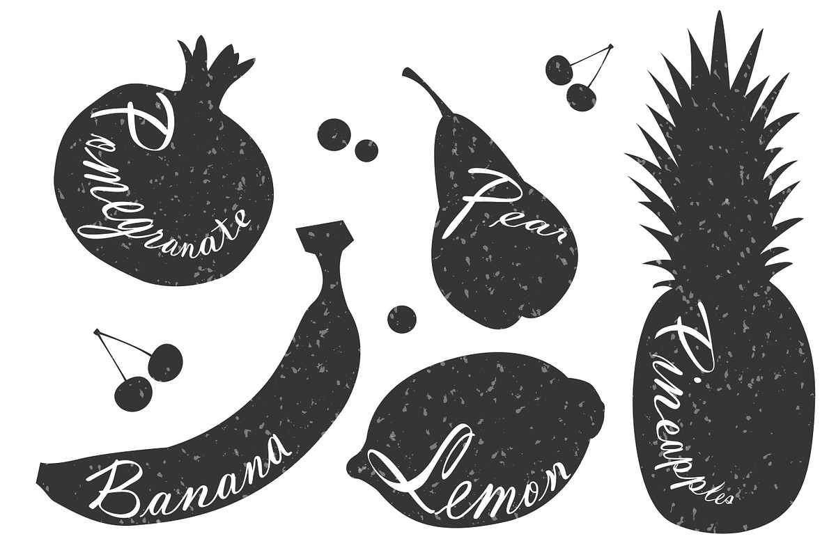 Lettering on fruits., an Object Graphic by itiir