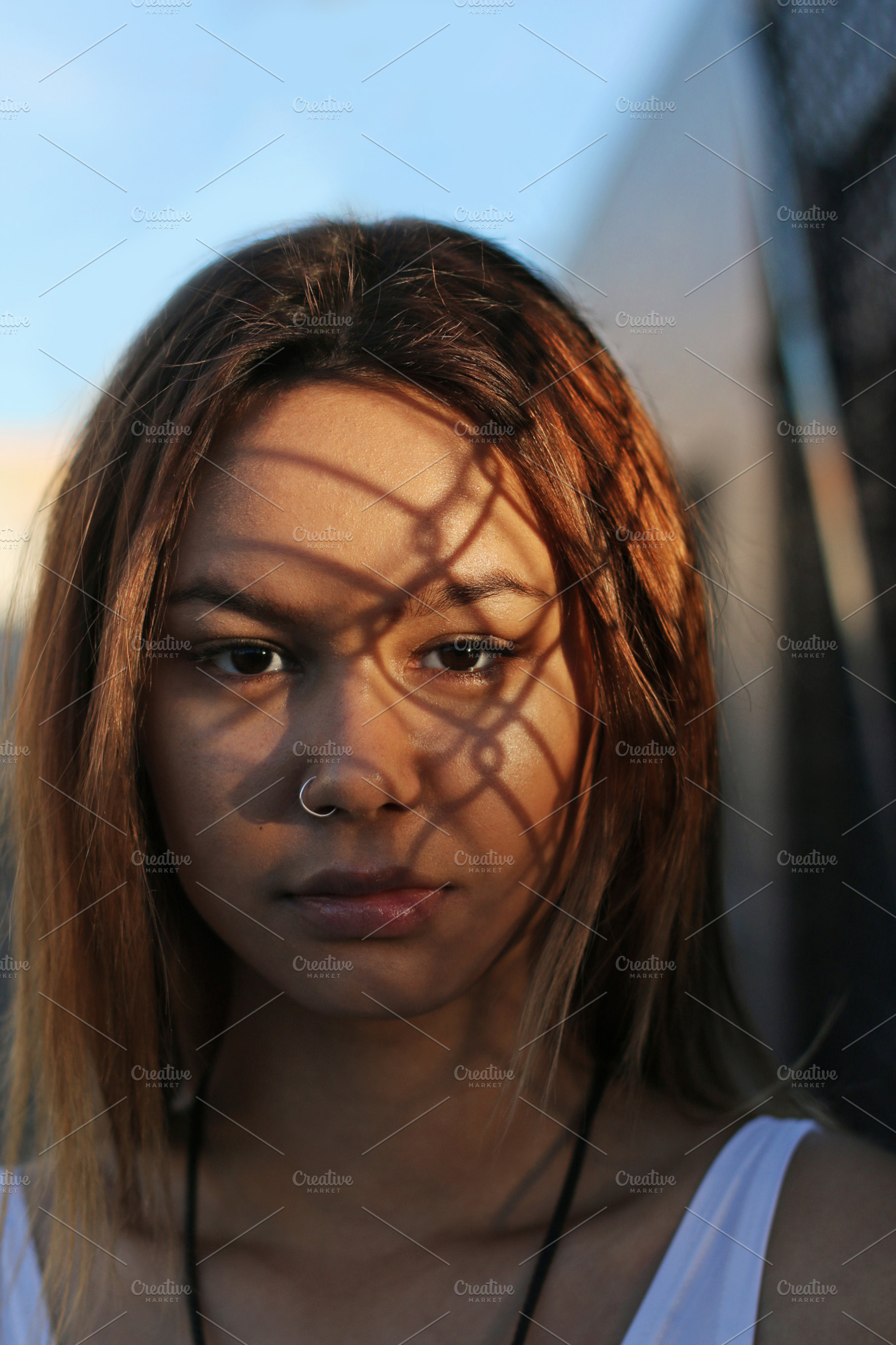 Young girl in shadows, a Beauty & Fashion Photo by Chris Joel Campbell