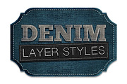 Denim Jeans Patch Layer Styles, a Layer Style Add-On by Creativenauts (Thumbnail 1 of 12)
