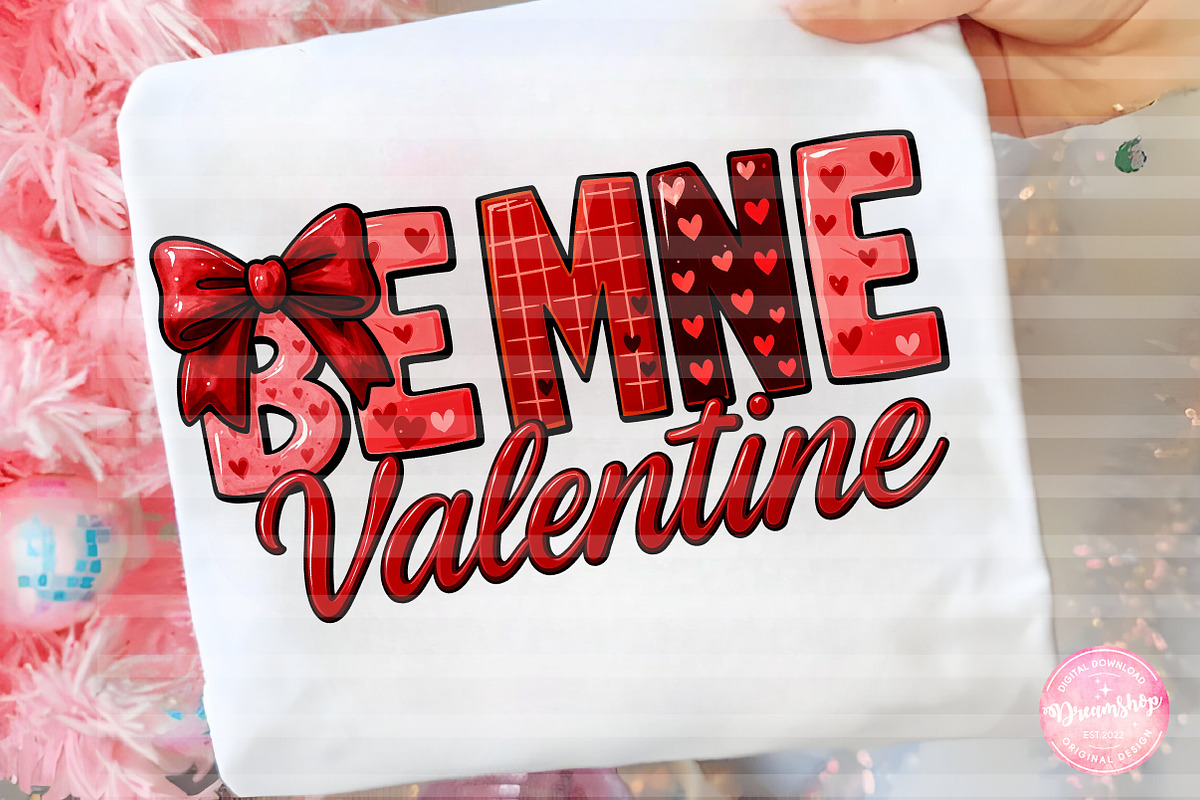 Preppy Be Mine Valentine PNG Doodles, an Illustration by CreationArt (Photo 3 of 6)