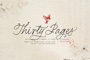 Thirty Pages - Handwritten Script, a Script Font by Sarid Ezra (Thumbnail 1 of 9)