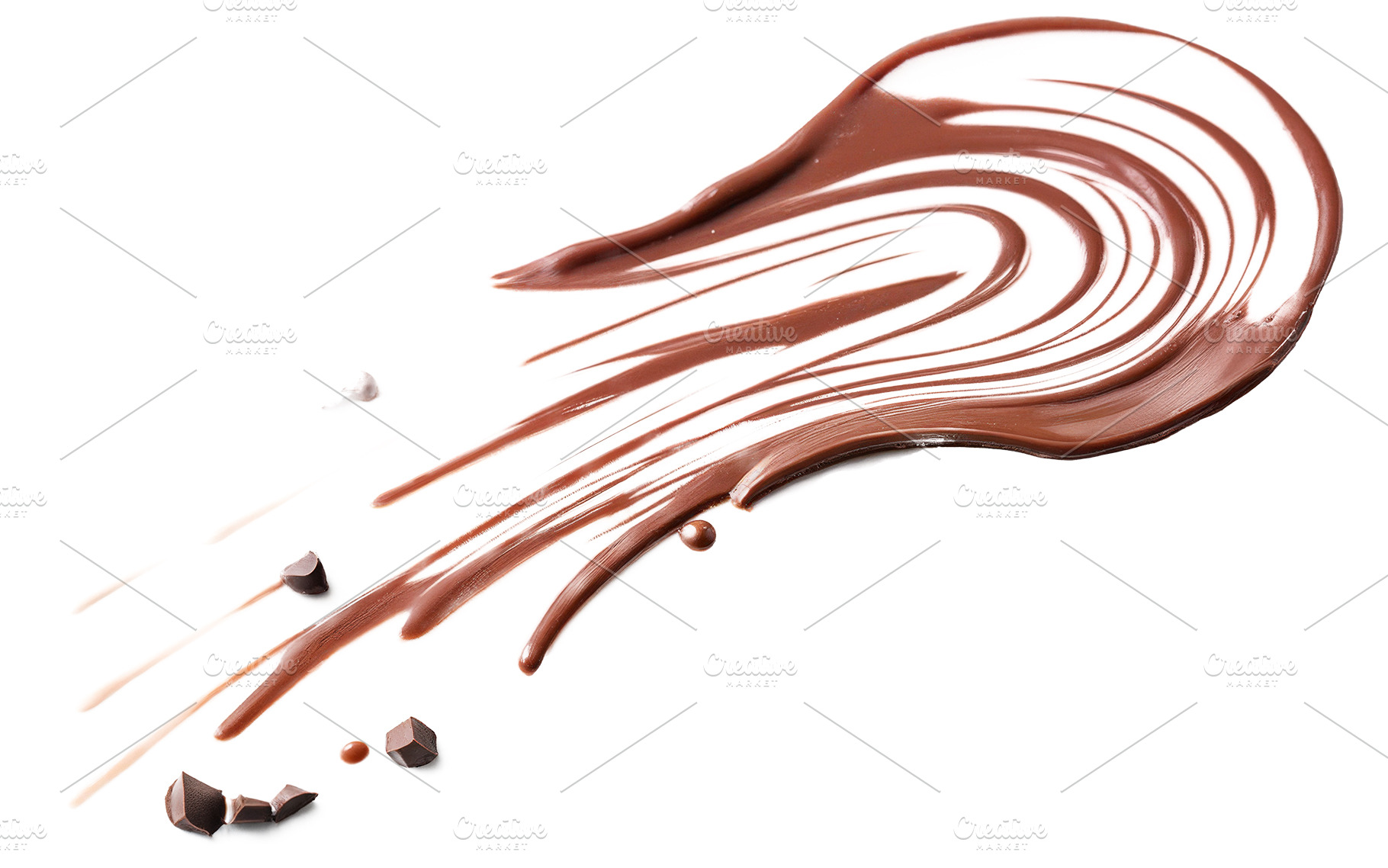 chocolate liquid smear, a Food & Drink Photo by itakdalee