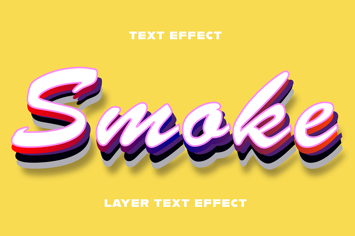 Smoke Text Effect, a Layer Style Add-On by CreativeShaper (Photo 1 of 2)