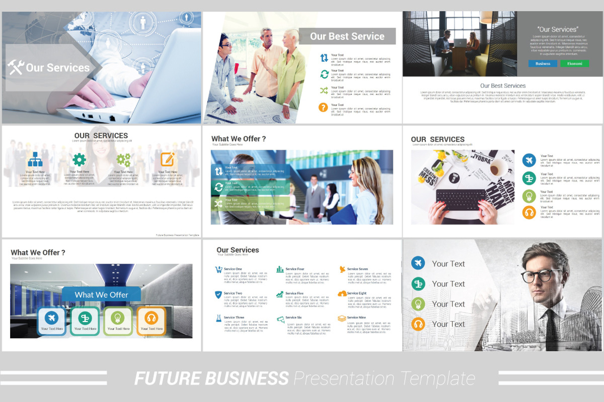 Future Business Powerpoint Template, a Presentation Template by Presentation Official (Photo 4 of 29)