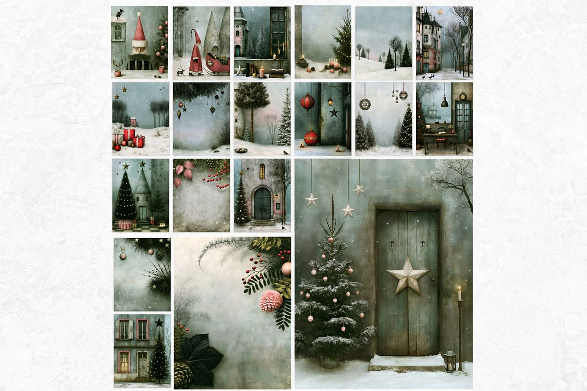 Surreal Moody Christmas Backdrops, a Background Graphic by ThatsDesignArt (Photo 7 of 15)