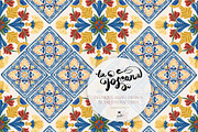 Tuscany Tiles Wine Seamless Patterns, a Pattern Graphic by KaramfilaS (Thumbnail 17 of 18)