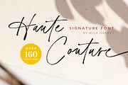 HauteCouture Handwritten Script Font, a Script Font by Mila Garret (Thumbnail 1 of 23)